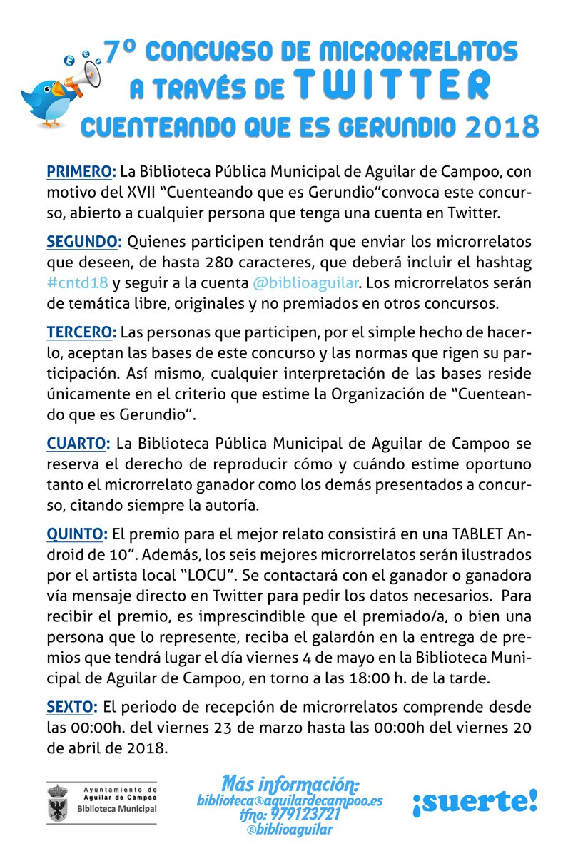 Todavía queda una semana para poder participar.... no te animas? <a href="/carzum/">Carmen Molinos</a> @elenagiz16 <a href="/Malonsorf/">Márcel Alonso</a> <a href="/LuisFdezSalazar/">Luis Fdez Salazar</a> <a href="/JonPalomar_/">Jon Palomar</a> <a href="/Crispi_6/">Cristina Párbole</a> <a href="/Fagus92/">Amaia Fernandez</a> <a href="/SorayaSias/">Soraya de las Sías</a>