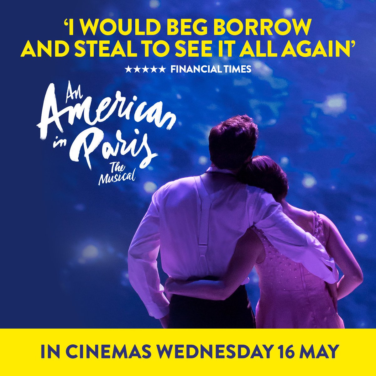 "I'm waiting for the man I love..." - Lise

Not long to wait now for the musical you love!

Today marks 1 month to go until #AnAmericaninParis brings the city of light (and love!) to a cinema near you...