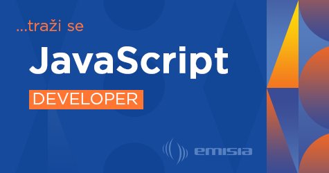 EmisiaNet's tweet photo. Naš tim nastavlja da raste i zato su nam potrebni novi saradnici. Trenutno otvorena pozicija je JavaScript developer. Čekamo tvoju prijavu. #EmisiaNet
https://t.co/6ktD4ifjvg https://t.co/97b8dOH5OQ