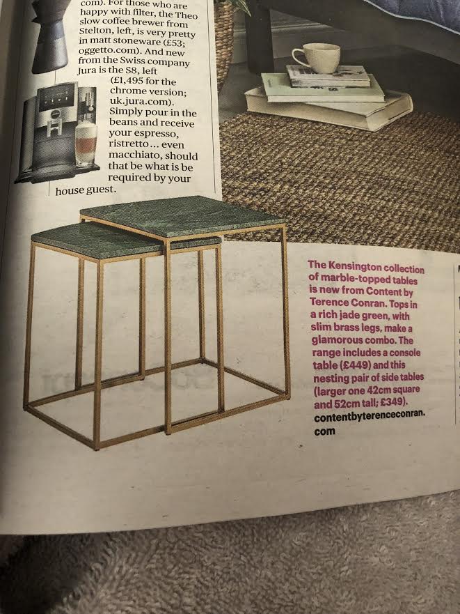 helloslate's tweet image. How nice are these Kensington Marble Tables by @ContentbyTC!! Spotted in Sunday Times Home contentbyterenceconran.com/shop/kensingto…