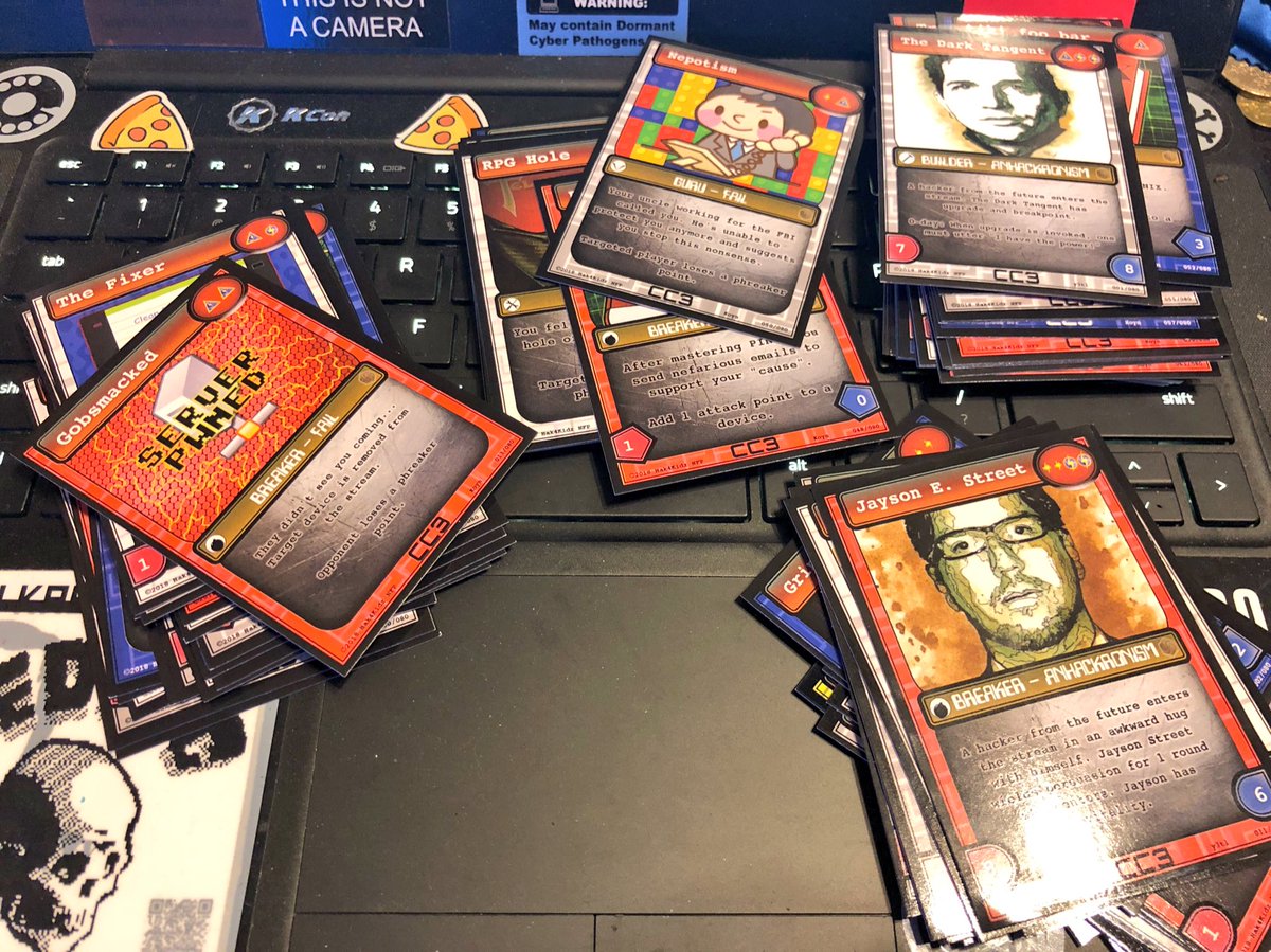 jaysonstreet's tweet photo. #340 on the list of Something I never thought would happen even 10 years ago! 

Being a rare epic card in a Hacker card game a long with others I look up too!! :-) https://t.co/83nASwA1zR
