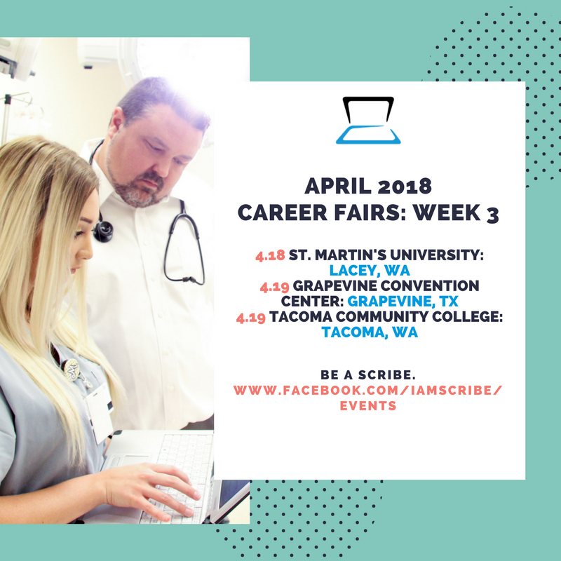Phys_Recruiting's tweet photo. Do you need medical experience/clinical hours? Are you pre-nursing, pre-PA, pre-med? Keep an eye out for PhysAssist Scribes at this week's career fairs! For more info  on becoming a Medical Scribe and our events visit: https://t.co/UfsC1czGxf

See you there! https://t.co/hzFGKYE6s4