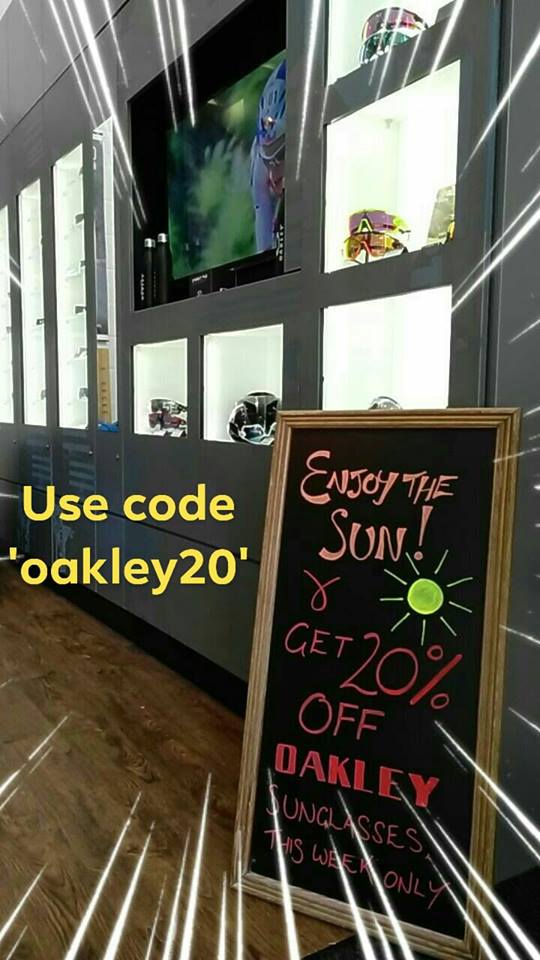 So the sun does still exist! Lets be super friendly and give you 20% off ALL in stock <a href="/oakley/">Oakley</a> gear so you can enjoy being outside too. thetriathlonshop.co.uk/brands/Oakley/
