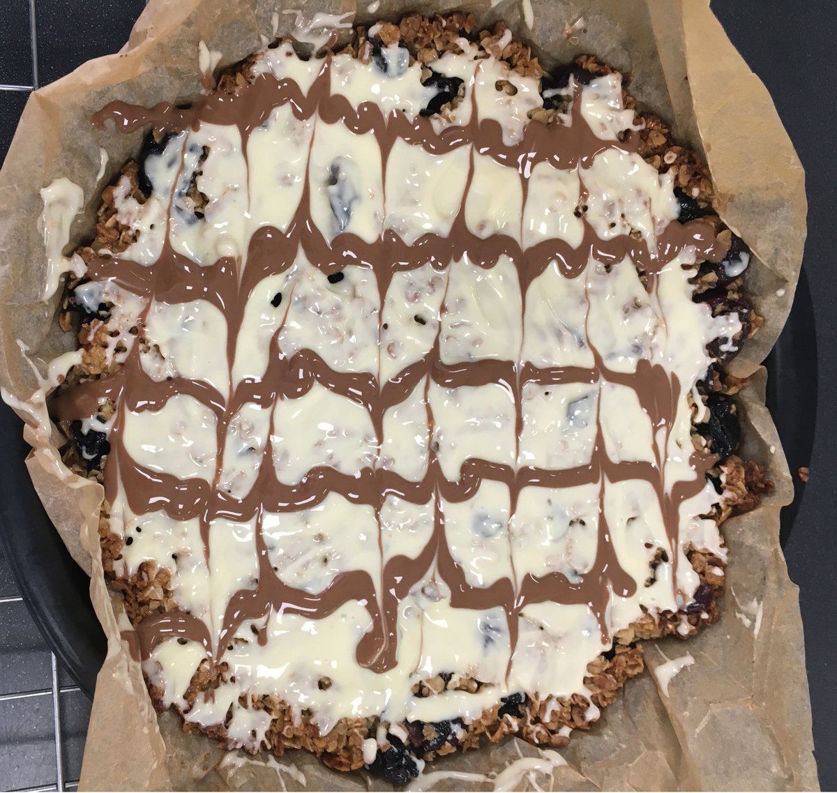 TGS_Food's tweet photo. Great to be back after Easter! Well done #TGSYr7 on some scrumptious #Flapjacks and #AppleCrumble this morning! #feathericing @TheGreggSchool https://t.co/qcSZOF3BZQ