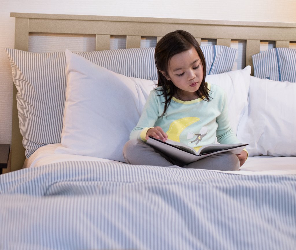 Westin's tweet photo. Don’t forget to tune-in to @GMA this morning at 7am EST to see how we’re helping children #SleepWell! #PJDay #ThreadForward https://t.co/5aQRNwmwye