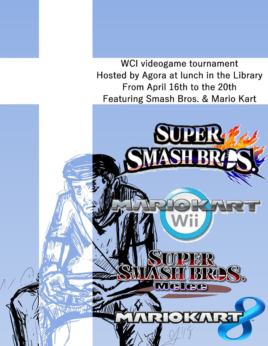 WCIagora's tweet photo. The WCI Video Game Tournament starts TODAY in the library! Hope to see you there! https://t.co/YquyXgO3iO