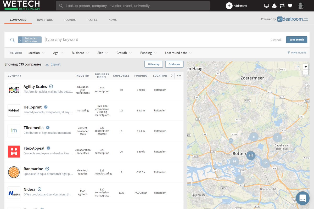 Startup_Adam's tweet photo. Congrats to our fellow #startup city, #Rotterdam (#wetechrotterdam), on their new Startup Map, powered by @dealroomco! ๐๐ป https://t.co/OGs1P34Oek https://t.co/InMY8CoXvN