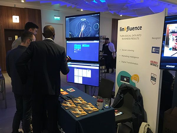 linkfluenceUK's tweet photo. Getting busy here @DigiMarketingWF London. Ready to learn more about social insights and innovation? The friendly chaps on the Linkfluence stand are here to answer all of your questions! 

#DMWF #London #SocialMediaListening https://t.co/tzeUnW7oi8