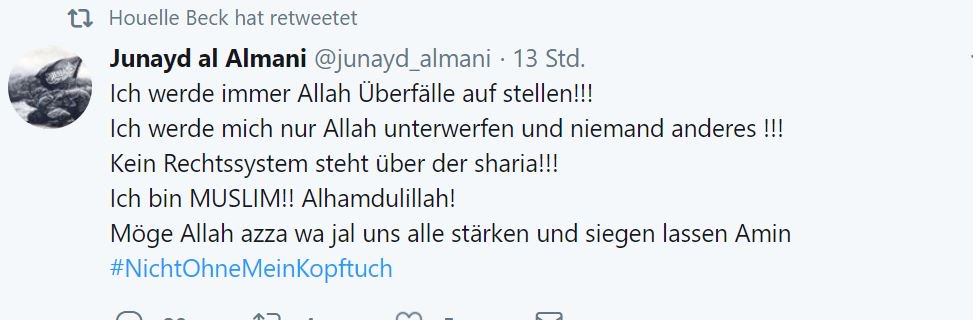 Dunkeldenk's tweet photo. Laut dieser Statistik von PEW lehnen 2/3 aller Moslems weltweit andere Gesetze als die der #Scharia ab. 

Unter dem Hashtag #NichtOhneMeinKopftuch bestätigen Moslems, dass Deutschland hierbei keine Ausnahme darstellt https://t.co/DDrwPfYLWV