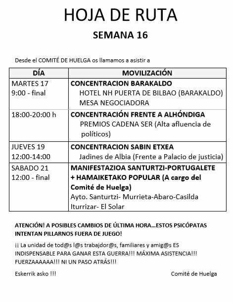 PortugaleteSoc's tweet photo. Movilizaciones para la semana de los trabajadores de #ProductosTubulares

Frente a sus beneficios están los proyectos de vida de cientos de familias y nosotros ya hemos elegido bando, ¿tu con quien estás?
Un abrazo y fuerza a toda la familia de @UNIDOS_PT, nos vemos en las calles https://t.co/UH0NZGFj82
