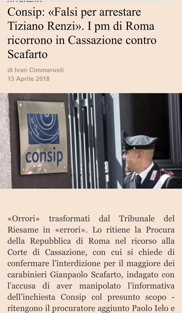 FrancoLaratta's tweet photo. SI CHIAMA EVERSIONE!

La Procura di Roma è convintissima che pezzi di Stato abbiano costruito falsi indizi per arrestare il padre dell’allora premier Renzi! Complice parte dell’informazione.
Volevano destabilizzare e infangare.
ORA TUTTI ZITTI! Stampa,gli Zagrebelsky, i Travaglio https://t.co/1oeYgfuLXu