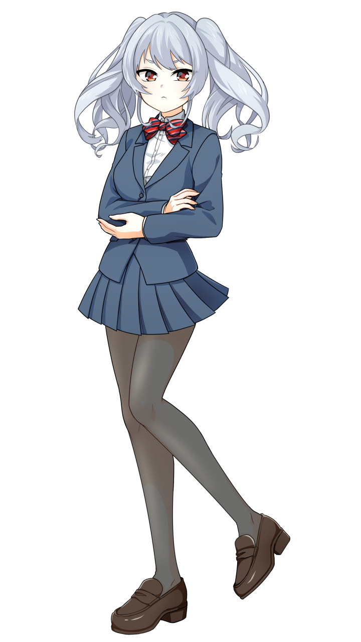 京極 エミーリア 皐月 毎週水曜朝食 サークルみらん エミーリアート でつかってもらえたらいいな と思って全身の写真を撮りました 制服はこんな感じなの Vtuber バーチャルyoutuber 京極エミーリア皐月