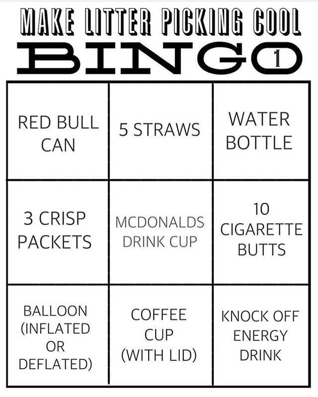 NationalSpringC's tweet photo. Want to make your next clean up a bit more lively? Litter-picking Bingo is a fun way to challenge yourself while out on your next #2minutestreetclean #NSC #SpringClean18 https://t.co/AkdVPU928p
