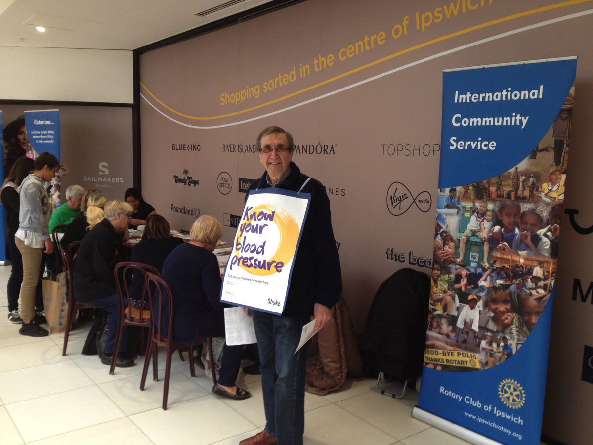 President David checks out blood pressure monitoring!