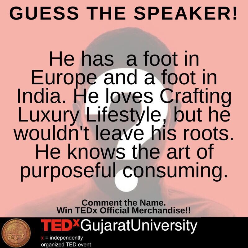 tedxgujaratuni's tweet photo. Guess who and win exciting prizes !! Keep Guessing and we shall reveal the winners soon !! 

#alleventsahmedabad
#tedxtalk2018 https://t.co/QwMuWUWQ6Z