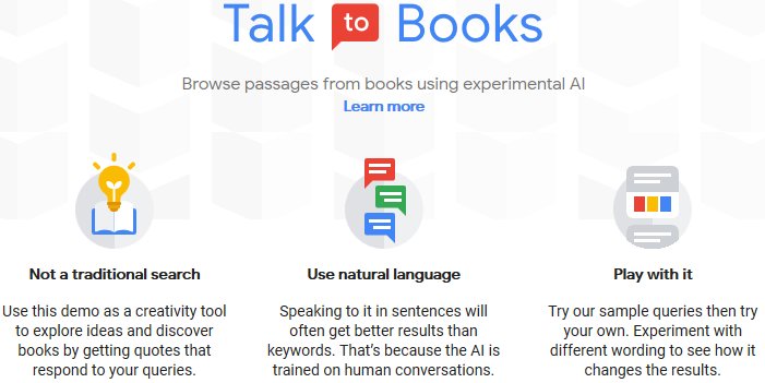 andreusuleduesa's tweet photo. Inteligencia Artificial aplicada a la recuperación de información. El proyecto "Talk to Books" de Google #InteligenciaArtificial #RecuperaciónInformación #Google
https://t.co/kLhyF3Fy62 https://t.co/3fZByRozm1