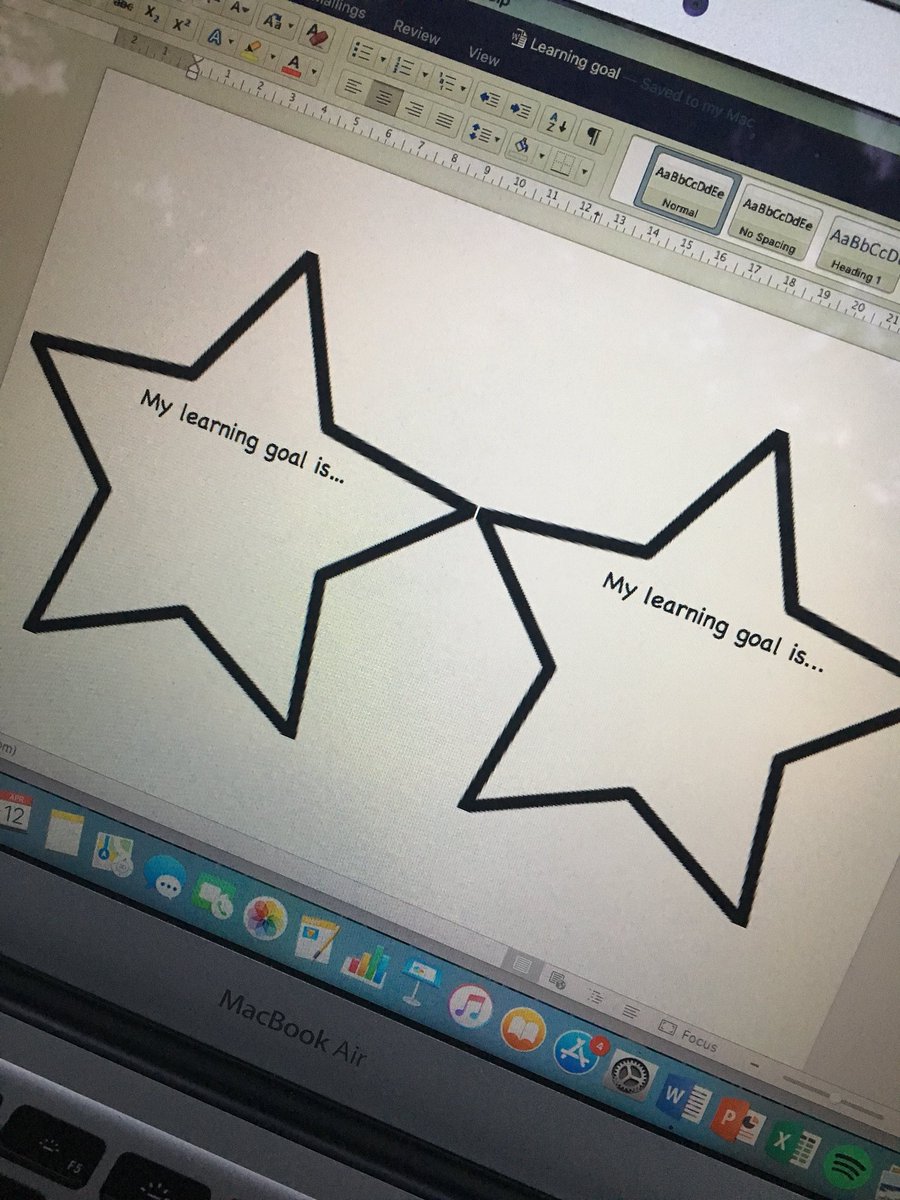 Creating learning goals is so important for student success! We create goals all the time as adults so it’s vitally important our students make goals too to help them focus their learning 🌟 #acuedu_p