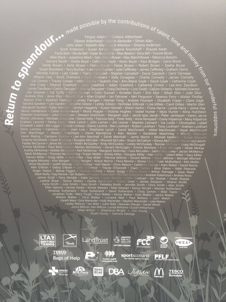 RutherglenLTC's tweet photo. A massive part of our @tennisscotland #ClubOfTheYear Award was Project #ReturnToSplendour! So it’s only fitting that we once again recognise the amazing local businesses who helped us save Burnside’s Tennis Courts! @dougallbaillie @OpenRoadScot @aharkinace @frameindulgence 👏👏👏 https://t.co/HpWeOheQ5x