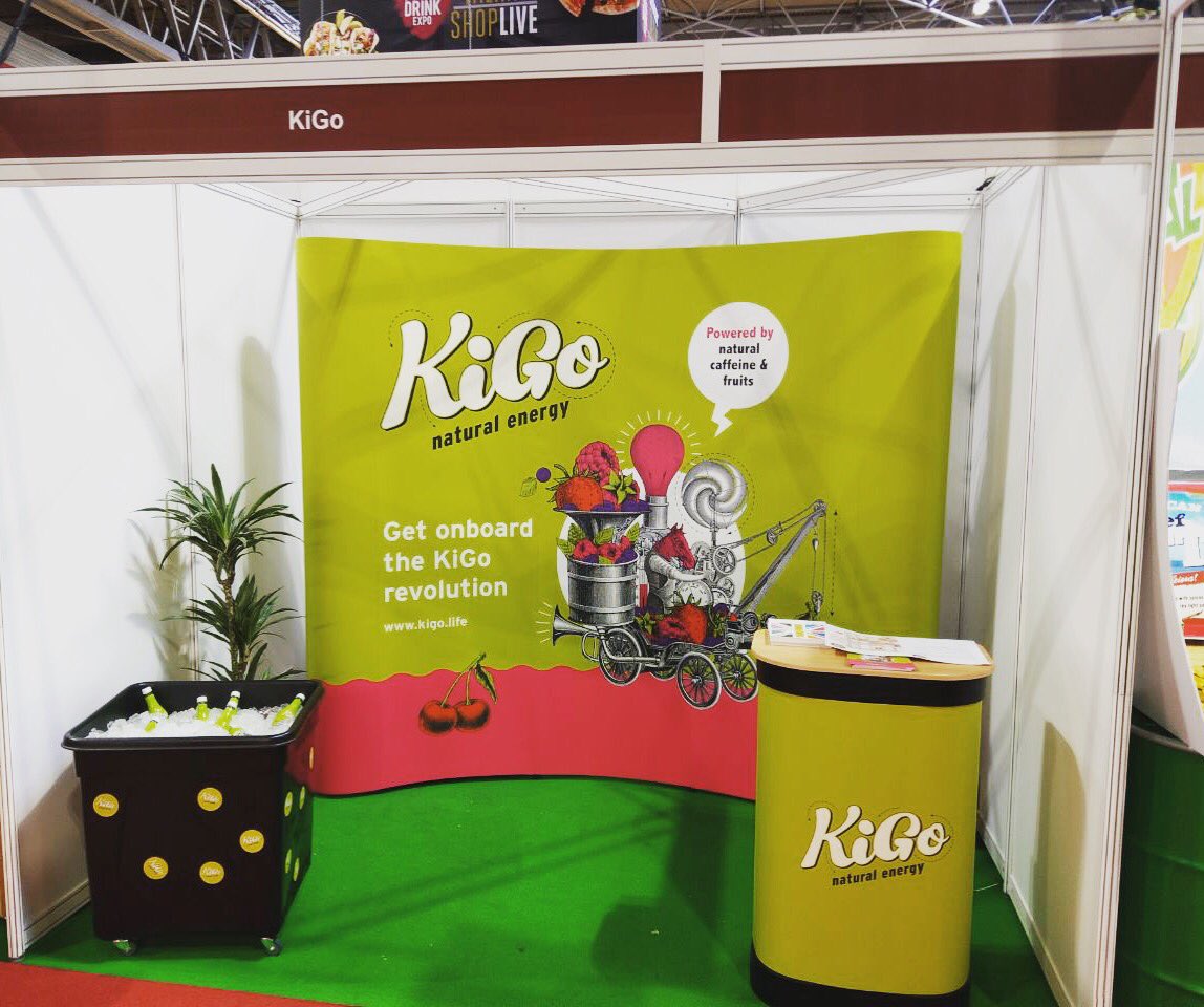 KiGoLife's tweet photo. Ready to rumble! Find us today at the @FoodDrinkExpo in #Birmingham. Hall 2, stand no. C195 16th -18th April 2018 #FDE2018 #KiGoLife #KiGo #readysetgo https://t.co/SpMWG53jAq