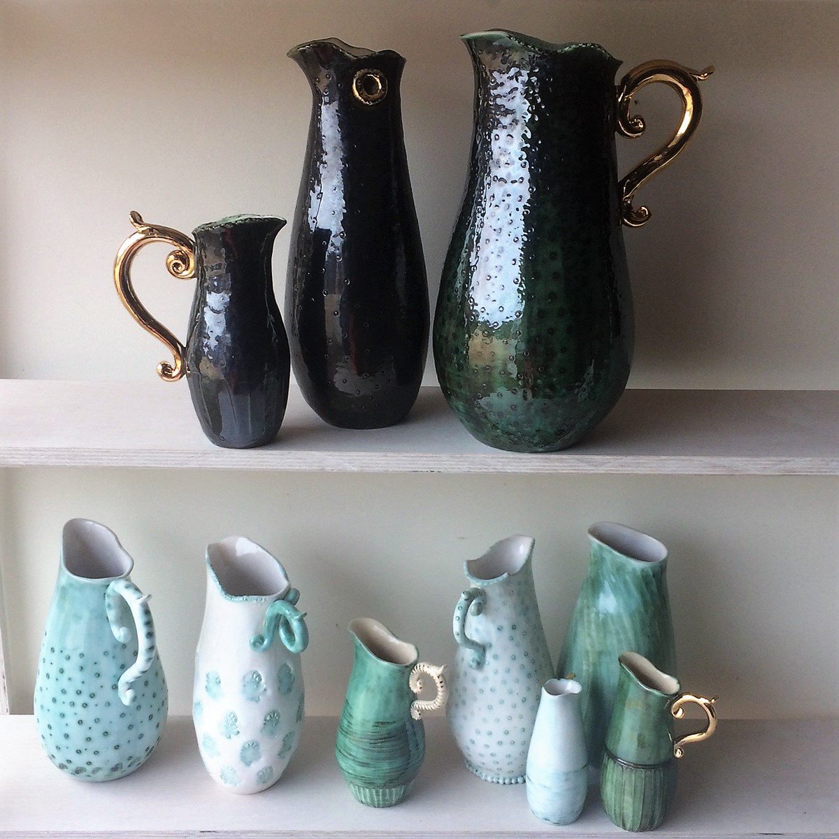 MBerrowCeramics's tweet photo. Creating lots of lovely #handmade #ceramic work for @dorsetartweeks inspired by shades of blues &amp; greens. I will be at Coome Down Studio #297 in #Beaminster - see https://t.co/KCJNSiB7Qa. The event runs 26th May-10th June. See you there! https://t.co/pKIPTm1x7I