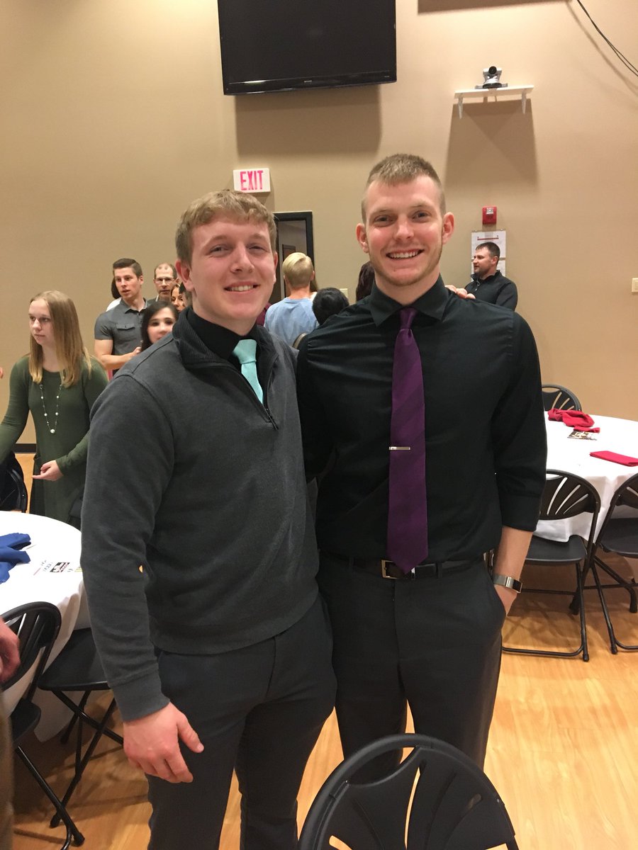 AnnaHSFootball's tweet photo. Extremely proud of Noah and Travis for being honored at the Fellowship of Christian Athletes Banquet! #JesusFirst #BiggerThanSports https://t.co/MQBJdVzgGV