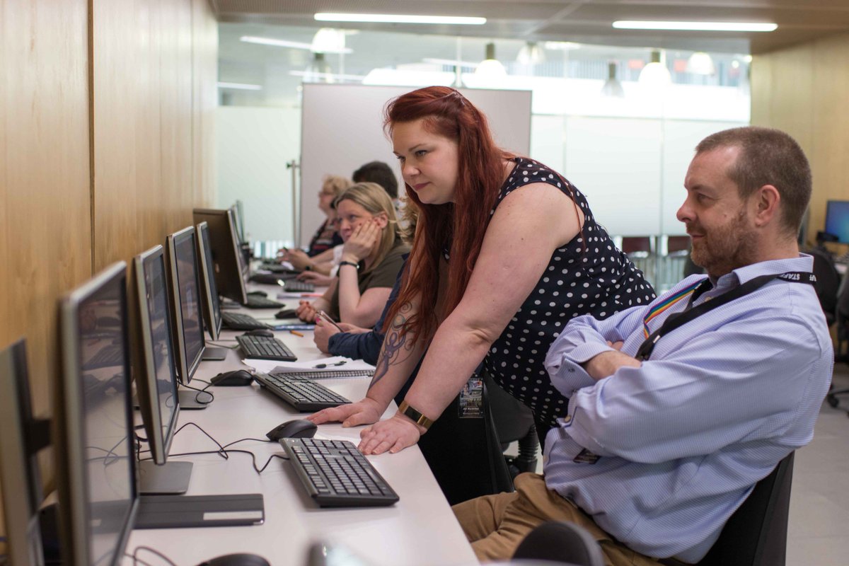 citywestcollege's tweet photo. Our staff are being inspired by @microsofteduk to start their journey to achieve Microsoft Innovative Educator status as part of the college's staff development day #MIE #edtech #staffdevelopment @elearningcwc https://t.co/1cryJbaCKE