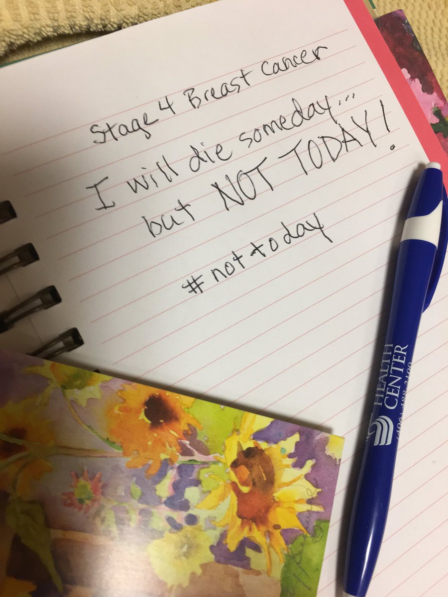 tlivers's tweet image. My morning mantra. Not Today! #nottoday  #livemorelovemore #cancer4lifer