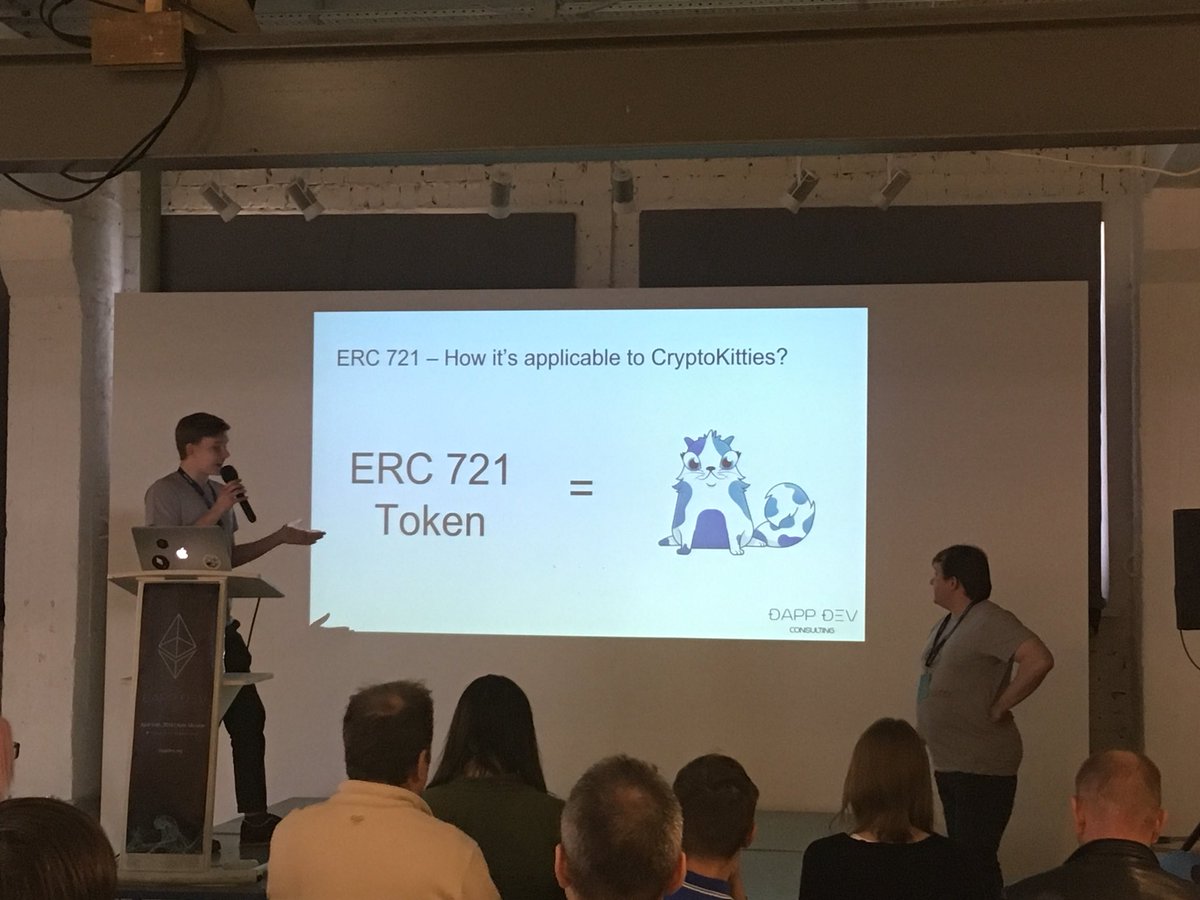 dapp_dev's tweet image. The workshop “How to implement #CryptoKitties in 60 min” by our devs Dmitrii Kulbaka and Alexey Hodkov.
#dappdevconf
#kyiv