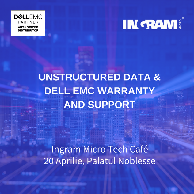 IngramMicroRo's tweet photo. Dear partners, do you want to know the latest technology trends? Join our first edition of Ingram Micro Tech Café where you'll find out all about "Unstructured Data &amp; Dell EMC Warranty and Support". Register here: 
https://t.co/QjqKKZkBo0 https://t.co/3N26p6aFcm