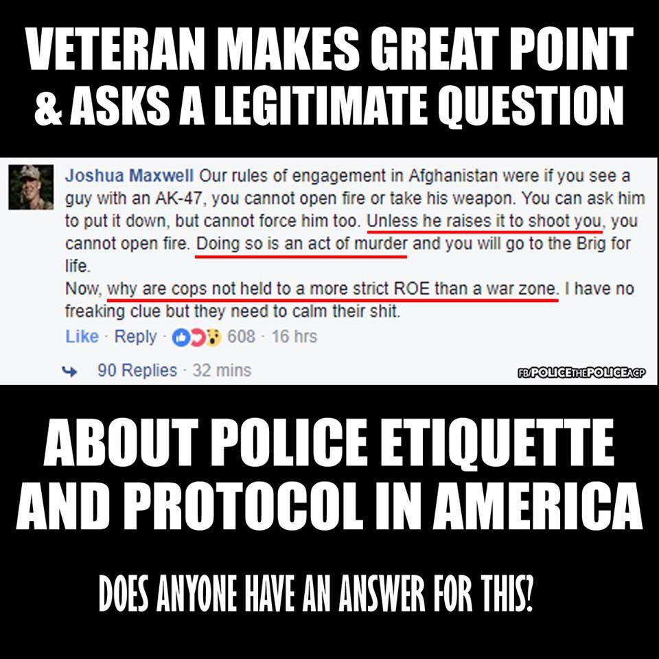 GratefulDog's tweet image. Good question #Police? Why are they predominantly #ShootFirst and #Judge and #Jury ?