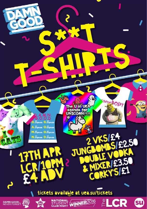 DAMN GOOD will be returning tomorrow for our first big theme night since Easter!

This week we're going for a classic socials theme, so whack on the worst shirt you have lying around and get down to the LCR - we know you've missed us...

buff.ly/2GJ7V39