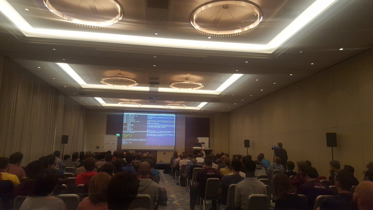 sasajuric's tweet photo. Two hours ago @mobileoverlord found out he's doing a talk. And there he is with a live demo :) #ElixirConfEU https://t.co/ygS163K22N