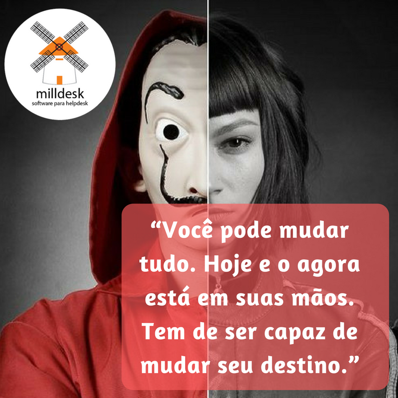 MilldeskBrasil's tweet photo. Levanta a mão quem aí também curte o seriado La Casa de Papel da @NetflixBrasil? 🙋♀️🙋♂️#suportetécnico #suporteti #helpdesk #servicedesk #vidadesuporte #lacasadelpapel2 #softwaredehelpdesk https://t.co/PDNIXIEzYg