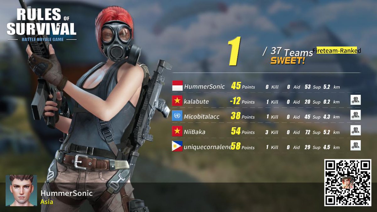 #RulesofSurvival