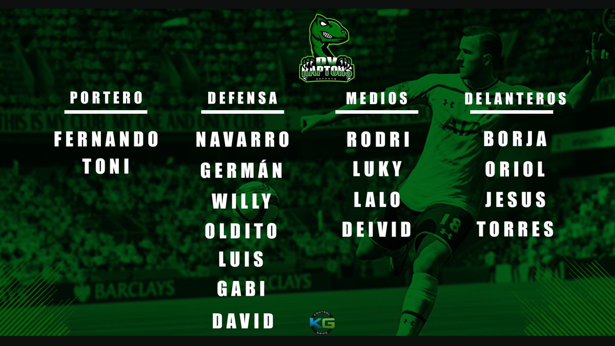 💚Presentamos el equipo que nos representara en la <a href="/VFOspain_ps/">VFOspain PS</a> esta temporada.💚

😆Dar la bienvenida a todos los integrantes de @DV_RaptorS 😆

🐉 #WeAreRaptorS 🐉