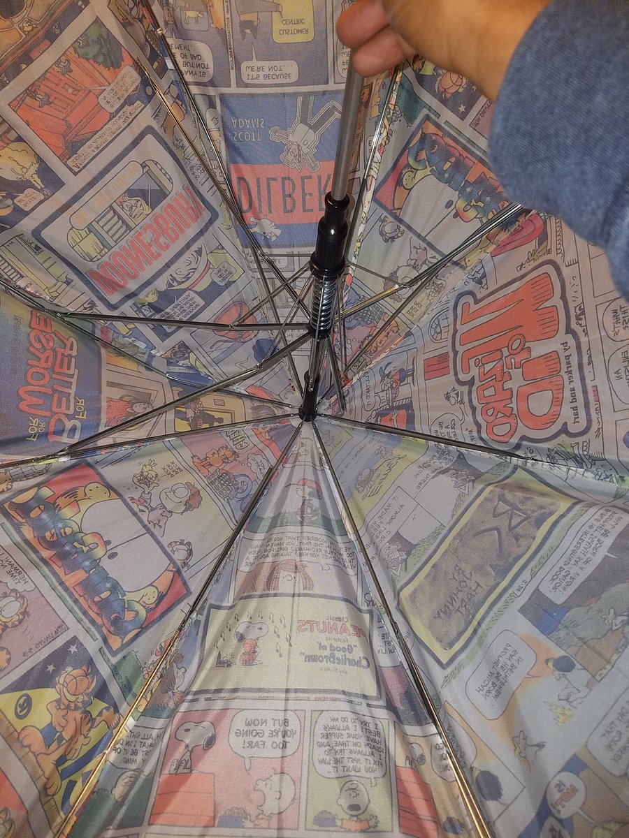 guddocta's tweet image. So last Sunday I went toda #carshow I signd up 4 @NYDailyNews $20 4 20wks delivery(req a 8am del.) it came wita #charliebrown umbrella. I wntd both. fast forward a wk ltr now I have nothin I AINT TOUCH A PAPER YET N IT RAINed today..THIS MY $20 #1use #disposable UMBRELLA! 😢😩