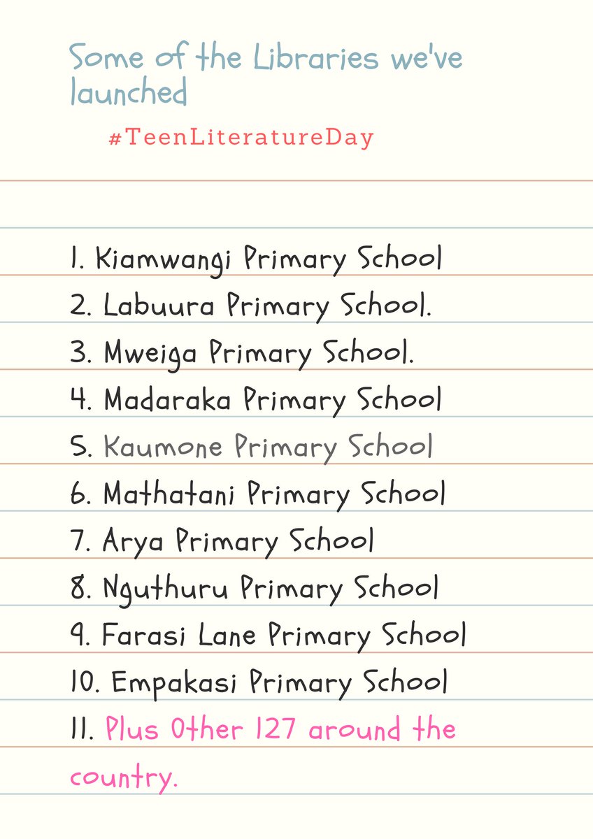 We celebrate #TeenLiteratureDay