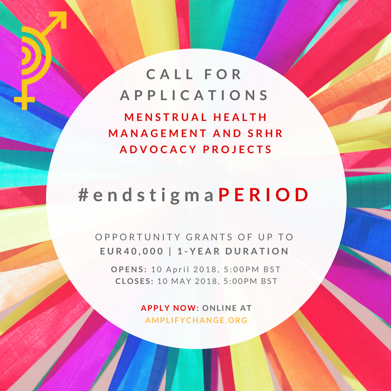LambertGrijns's tweet photo. Do you also want to #endstigmaPERIOD? AmplifyChange seeks to fund Menstrual Health Management programs within an #SRHR framework. Tomorrow, @amplifyfund is organising a webinar to help you improve your application at 10-11am! You can register at: https://t.co/7ZeWcKeegz. https://t.co/J9XXimYglW