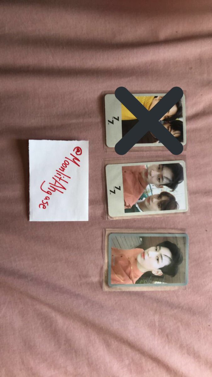 WTT: GOT7 7for7

Have: bambam (as seen in picture), jackbam (Jackson and Bambam) group
Want: Mark (will take group photos and solo photos from any version of 7for7) 

Location: USA 🇺🇸 
WW: maybe Canada but otherwise no
#GOT7 #wttgot7 #got7photocardtrade #GOT77for7