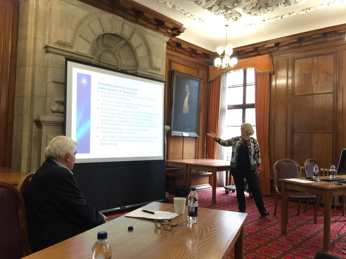 sustainablecu's tweet photo. Our final speaker Professor Katerina Eckerberg discusses #sustainability challenges from the perspective of her #environment and #sustainable #development #research https://t.co/NR6fCXfc9j