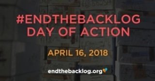 On April 16, Join @TheJHF in supporting this #dayofaction to end the #rapekitbacklog by advocating for #rapekitreform, tuning in for the HBO premiere of I AM EVIDENCE, and raising our voices for change. Learn more about the #ENDTHEBACKLOG Day of Action on Facebook.