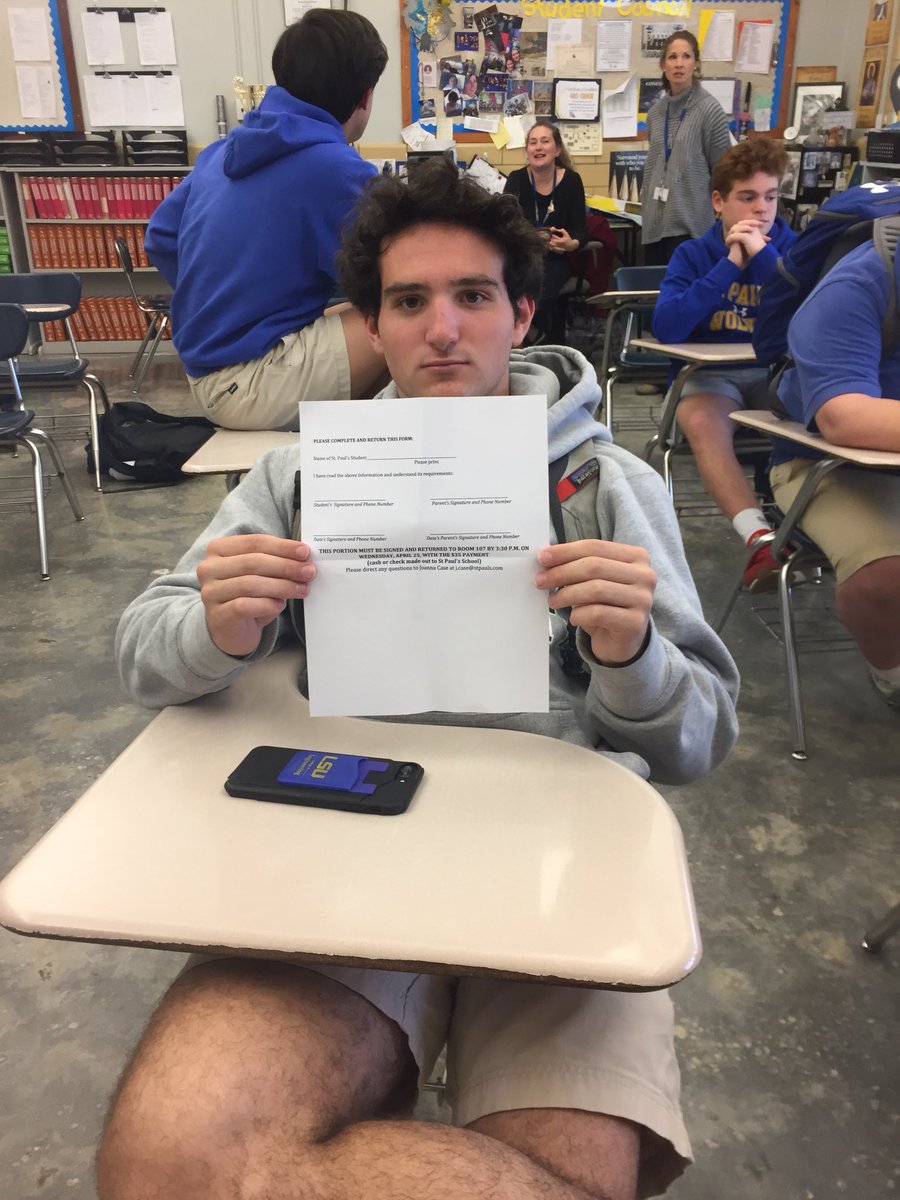 wolfnationsps's tweet photo. ATTENTION: Prom forms are ready to be picked up in Mrs. Case’s room (due next Wednesday). Senior Class President Vidal highly suggests you all go. https://t.co/Ke1UYakU8Y