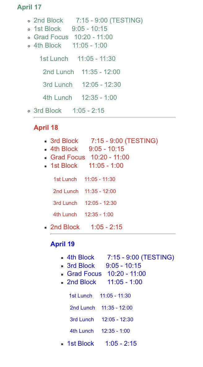 ‼️THIS WEEK’S REVISED SCHEDULE — SCREENSHOT &amp; RT‼️