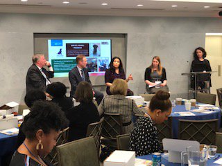 NOD_ItsAbility's tweet photo. L-R: David O'Brien, Partner, Americas Brand, EY; Peter Brown, VP, Design, Charter Communications; Alicia Petross, Sr. Director, Global D&amp;I, Hershey; &amp; Sheri Klein, VP, Ad Council discuss how raising awareness of the employees w/ #disabilities can increase engagement overall. https://t.co/7lA8OtvzIF
