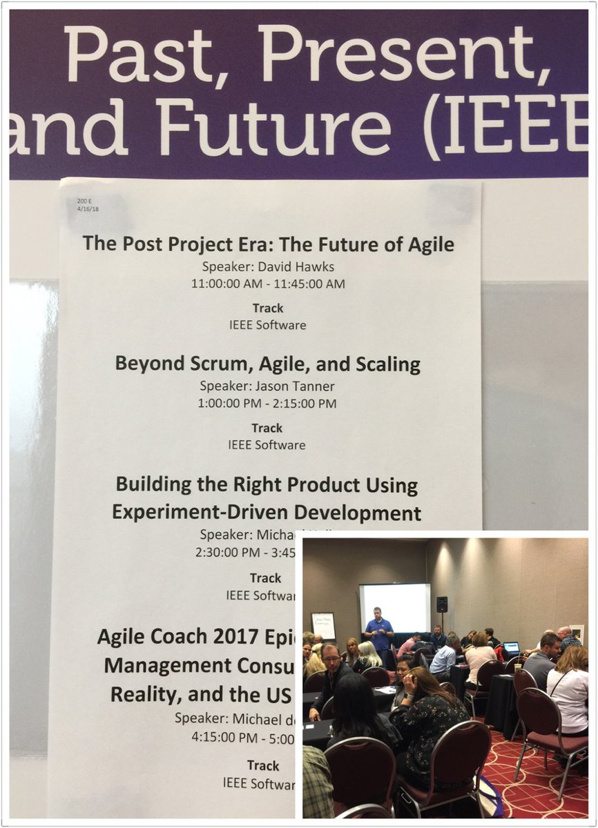 #sgmsp18 #ieeesoftware collaboration track is ongoing. Come by and join the track.