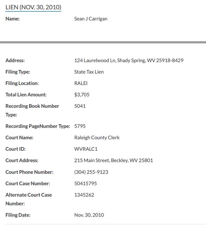 CarriganFiles's tweet image. How concerned about the economy and financial responsibility can Carrigan be when he even fails to pay his own taxes? @scdp  @SCSenateDems  @thestate @DKElections @dailykos @SumterSCDems @theitem