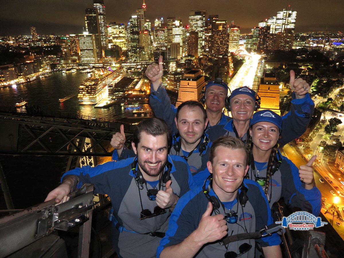 FDMGroup's tweet photo. Face your fear and you'll Face Everything And Rise. We show our #FDMers how to be fearless, and we practice what we teach. Our COO @SheilaFlavell1 recently challenged our CEO Rod, who suffers vertigo, to complete the #sydneyharbourbridge climb for his 60th. Well done Rod! 👍 https://t.co/NsH8twjCyf