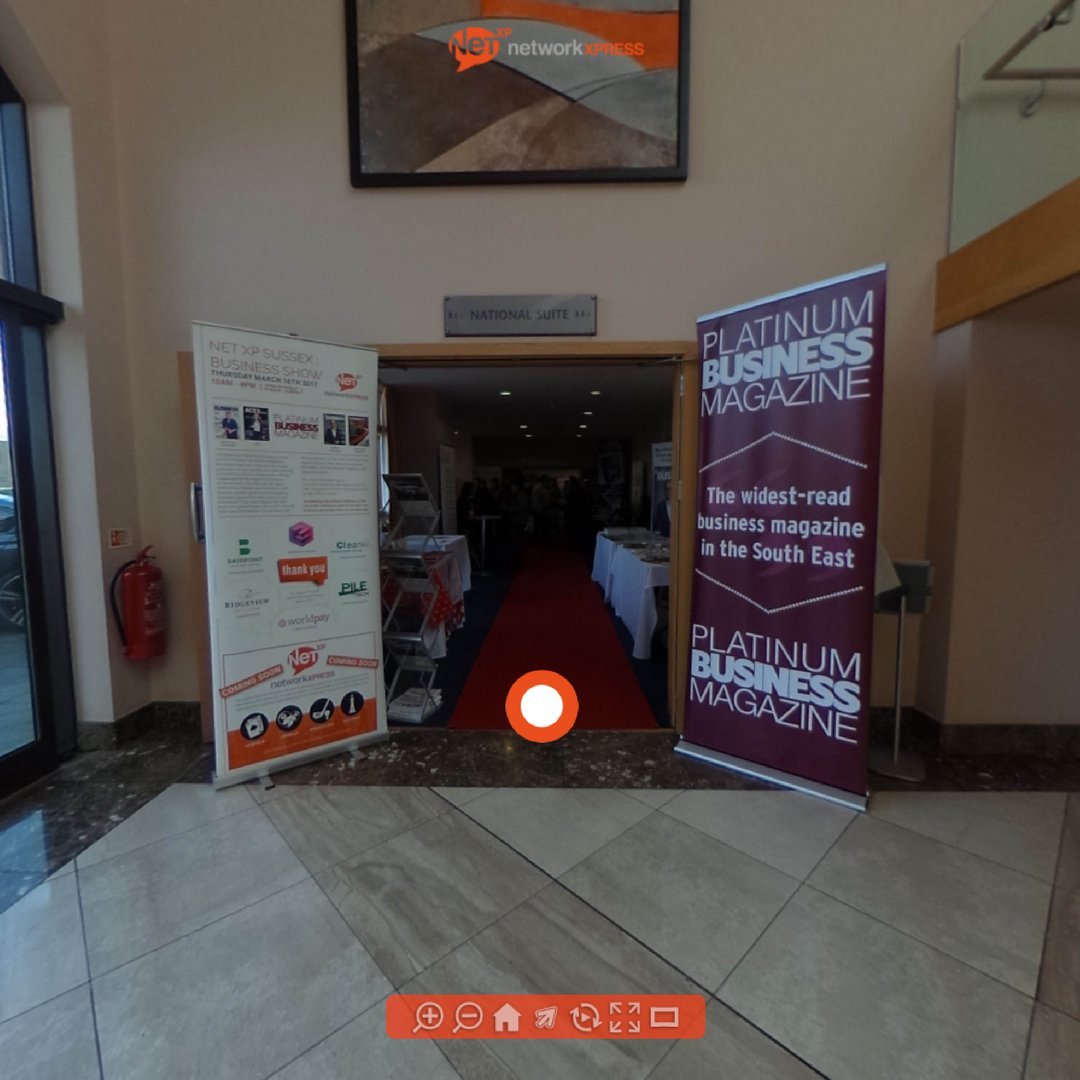 360Dynamic's tweet image. NetXP Expo is back in July! This time at Chichester College and we are once again delighted to be the official VR partner. Catch us creating an interactive walkthrough of the show where delegates can click on your stand to be directed straight to your website!