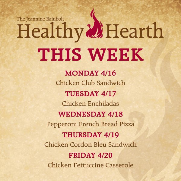 OUHSCDining's tweet image. New week, new specials. Stop by the Healthy Hearth and Dave's Place for a great lunch.😀 🍴