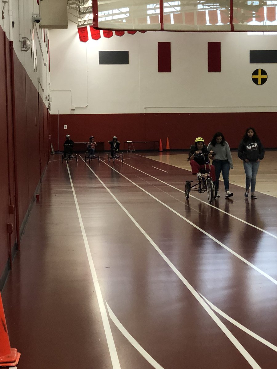 MrSeanMasten's tweet photo. Today we have #ProjectMobility in the building giving our students opportunities to ride bicycles... Many for the very first time. https://t.co/f35VAY582V